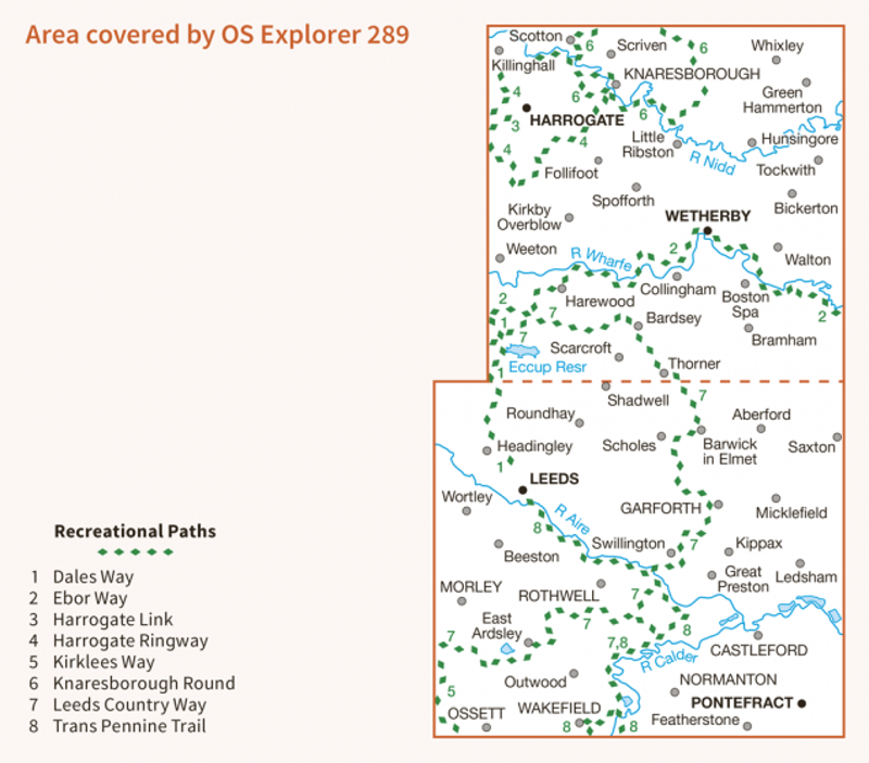 OS Explorer Map 289 - Leeds-1